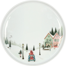 Pillivuyt - Vinter tallerken flat rett kant 20 cm Ildfast porselen hvit