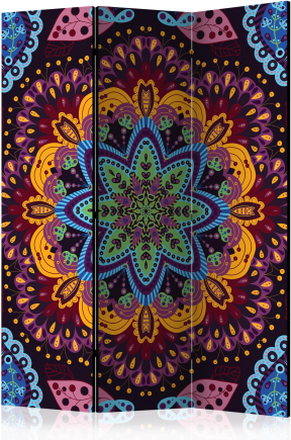 Rumsavdelare / Skärmvägg - Colourful Kaleidoscope - 135x172