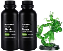 Aceaddity Flash 3D Printer Resin High-Speed Resin 405nm UV-Curing Standard Photopolymer Resin with Great Fluidity Fast Printing for LCD/DLP 3D Printers High Precision & Low Shrinkage1KG/Bottle Set