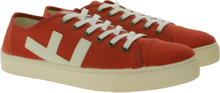 FLAMINGOS LIFE RANCHO RED IVORY Low-Top Sneaker nachhaltige Freizeit-Schuhe Alltags-Sneaker Made in Spanien Rot/Weiß