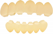 Grillz tanden - boven- en onderkant - Goudkleurig - op maat te maken