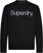 "Core Logo City Loose Crew Tops Sweatshirts & Hoodies Sweatshirts Black Superdry"