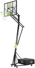 EXIT Galaxy flytbar Basket boldkurv på hjul med dunk ring - grøn/sort
