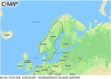C-MAP Discover Scandinavia Inland Waters kartkort M-EN-Y210-MS