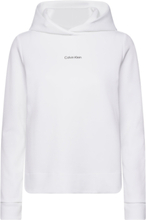 "Micro Logo Ess Hoodie Tops Sweatshirts & Hoodies Hoodies White Calvin Klein"