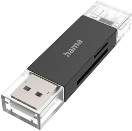 Hama USB-Kortläsare OTG USB-A USB-C USB 3.2, Hama