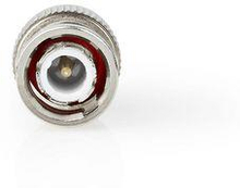 Nedis BNC-kontakt | Rak | Hane | Nickelplaterad | 50 Ohm | Krymp | Kabel input diameter: 7.0 mm | Stål | Silver | 25 st. | Plastpåse