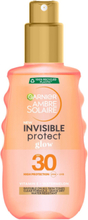 Ambre Solaire Invisible Protect Glow Spf30 Solcreme Ansigt Nude Garnier