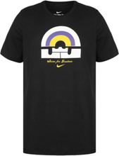 NIKE Dri-FIT LeBron James T-Shirt Herren Basketball-Shirt mit Front-Print DV9720-010 Schwarz