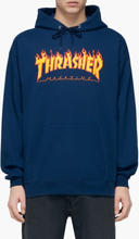 Thrasher - Flame Hood - Blå - S