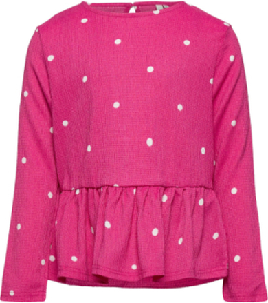 Lpselina O-Neck Ls Top Bc Bluse Tunika Rosa Little Pieces*Betinget Tilbud