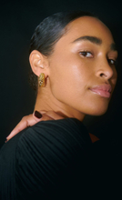 Gina Tricot - Crinkled gold hoops earrings - Korvakoru - Gold - ONESIZE - Female