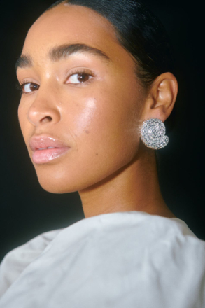 Gina Tricot - Crinkled silver spiral earrings - Ørepynt - Silver - ONESIZE - Female