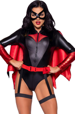 Leg Avenue Bat Woman Bodysuit S Roolileikki & naamiaiset