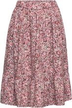 Skirt Small Flower Dresses & Skirts Skirts Midi Skirts Pink Creamie