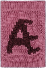 Knitted Letter Æ, Rose Home Kids Decor Decoration Accessories-details Pink Smallstuff
