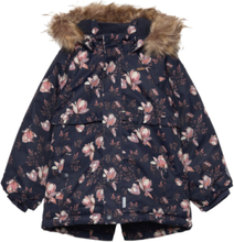 Snow Jacket Aop Outerwear Jackets & Coats Winter Jackets Multi/patterned Minymo
