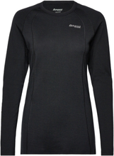 Fjellrapp Lady Shirt Black S Sport T-shirts & Tops Long-sleeved Black Bergans