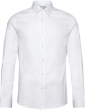 Super Slim-Fit Poplin Suit Shirt Skjorte Business Hvit Mango*Betinget Tilbud