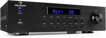 AV2-CD850BT 4-Zoner Stereo-Förstärkare 5x80W RMS Bluetooth USB CD svart