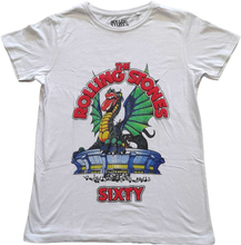 The Rolling Stones: Ladies T-Shirt/Sixty Stadium Dragon (Puff Print) (Small)
