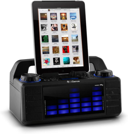 Energy XD2 party-högtalarsystem fader mixer Bluetooth USB MP3