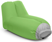 Airlounge Luftsoffa 90x80x150cm Ryggsäck tvättbar Polyester grön
