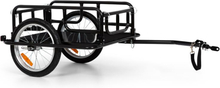 OX lastkärra 40kg / 65Ltr cykelkärra 16"x1,75" hjul svart