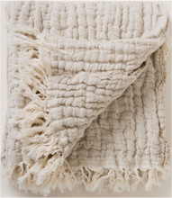 Mellow Blanket Home Textiles Cushions & Blankets Blankets & Throws Beige Garbo&Friends*Betinget Tilbud