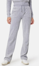 Juicy Couture Del Ray Classic Velour Pant Silver Marl L