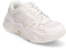 Chunky Runner Vibram Lth Mix Wn Low-top Sneakers White Calvin Klein