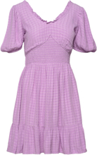 "Birch Puff Sleeve Dress Kort Kjole Purple French Connection"