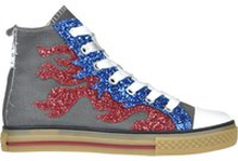 Sneakers high-top in canvas