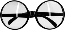 Carnaval/verkleed Secretaresse/nerd/school juf bril - zwart - dames - kunststof - party brillen