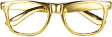 Carnaval/verkleed glitter and glamour bril - goud - volwassenen - kunststof - party brillen