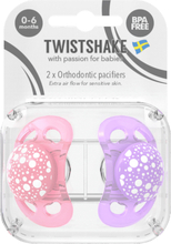 TwistShake Nappar 0-6 Månader Rosa Lavendel 2-pack