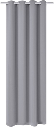 vidaXL Lystett gardin med metallmaljer 270x245 cm grå