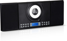 Wallie Microsystem CD-player Bluetooth USB-port fjärrkontroll svart