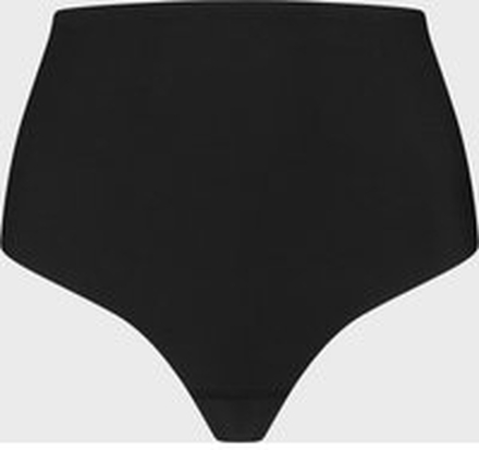 Bye Bra - Panties & Knickers - Black - Sculpting Mid Waist Thong - Underkläder