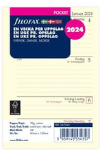 Kalendersats 2024 Dagbok Pocket Vecka/Uppslag S/D/N