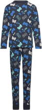 Nkmnightset Dark Sapphire Gamer Noos Pyjamas Sett Marineblå Name It*Betinget Tilbud