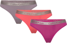 Thong 3Pk G-streng Undertøj Pink Calvin Klein