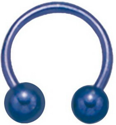 Round Blue Ball - 1,2 x 8 mm Ögonbrynspiercing