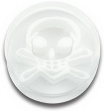 White Skull - Akryl Piercing Plugg