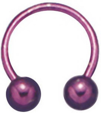Round Purple Ball - 1,2 x 8 mm Ögonbrynspiercing