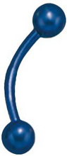 Metallic Fire Banan - 1,2 x 8 mm Blå Ögonbrynspiercing