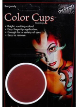 Color Cups 15 gr - Burgundy Mehron Oljebasert Ansikt & Kroppssminke