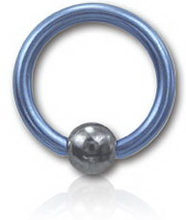 Blå Titan BCR med Hematite Ball