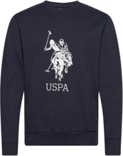 Uspa Sweat O Neck Frejlev Men Sweat-shirt Genser Blå U.S. Polo Assn.*Betinget Tilbud