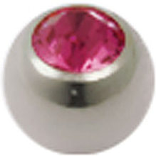 Single Diamond Pink - 3 mm Titankula till 1,2 mm stång